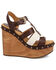 Image #2 - Dingo Women's Cosmo Wooden Sandals, Brown, hi-res