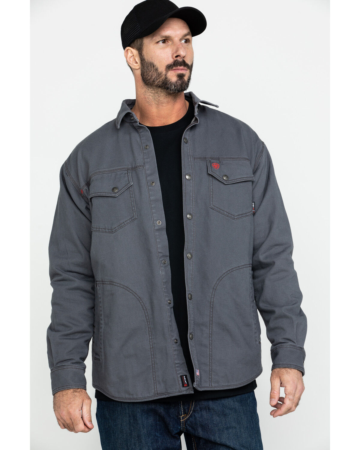 Image #3 - Ariat Men's FR Rig Shirt Work Jacket, , hi-res