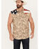 Image #1 - Cody James Men's Recon Desert Camo Bubba Sleeveless Snap Shirt, Tan, hi-res
