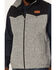 Image #3 - Cinch Men's Lightweight Wool Colorblock Zip-Front Vest, Grey, hi-res