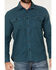 Image #3 - Pendleton Men's Burnside Solid Long Sleeve Button-Down Flannel Shirt, Blue, hi-res