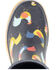 Image #6 - Western Chief Women's Chicken Print Tall Rain Boots - Round Toe, Charcoal, hi-res