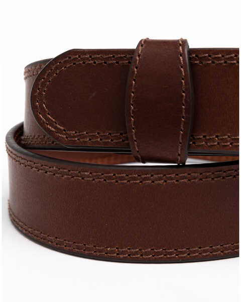Image #4 - Hawx Men's Double-Stitched Work Belt, Brown, hi-res