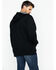 Hawx Men's Black Zip-Front Thermal Lined Hooded Jacket - Tall , Black, hi-res