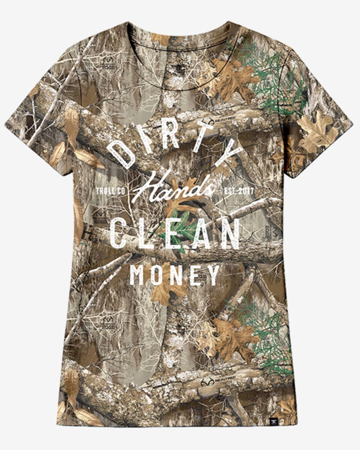 Image #1 - Troll Co Women's DHCM Juno Realtree&reg; Short Sleeve Graphic T-Shirt, Camouflage, hi-res