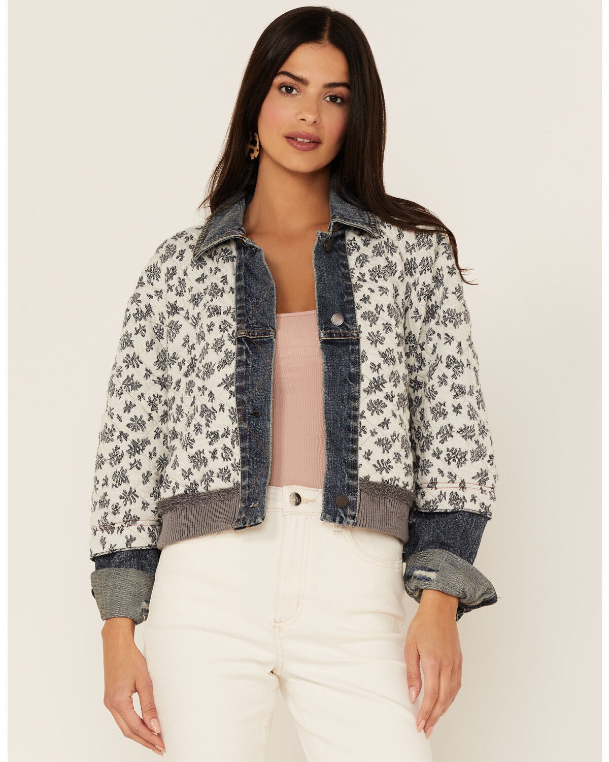 Ditsy Floral Denim Jacket 
