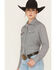 Image #2 - Cinch Women's Geo Print Long Sleeve Snap Stretch Western Shirt, Green, hi-res