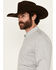 Image #2 - Wrangler X Cody Johnson Men's Solid Long Sleeve Button-Down Western Shirt, Grey, hi-res
