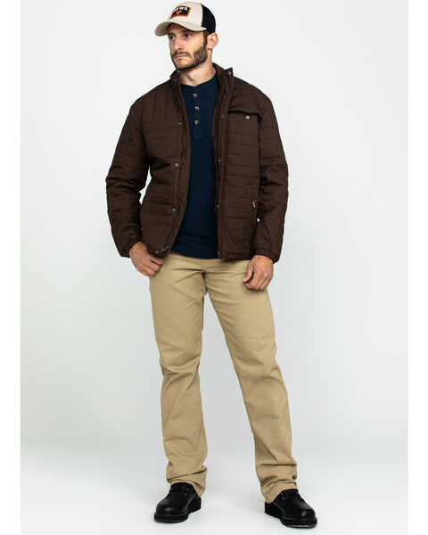 Image #6 - Wrangler Men's Chore Quilt Lined Jacket , Dark Brown, hi-res