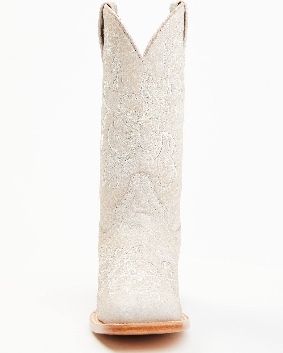 Image #4 - Shyanne Women's Lasy Western Boots - Broad Square Toe, White, hi-res
