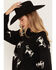 Image #2 - Originality Women's Cow Tunic Sweater, Black, hi-res