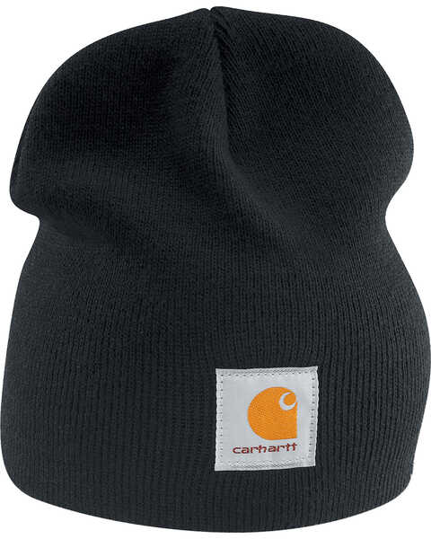 Image #1 - Carhartt Acrylic Knit Hat, Black, hi-res