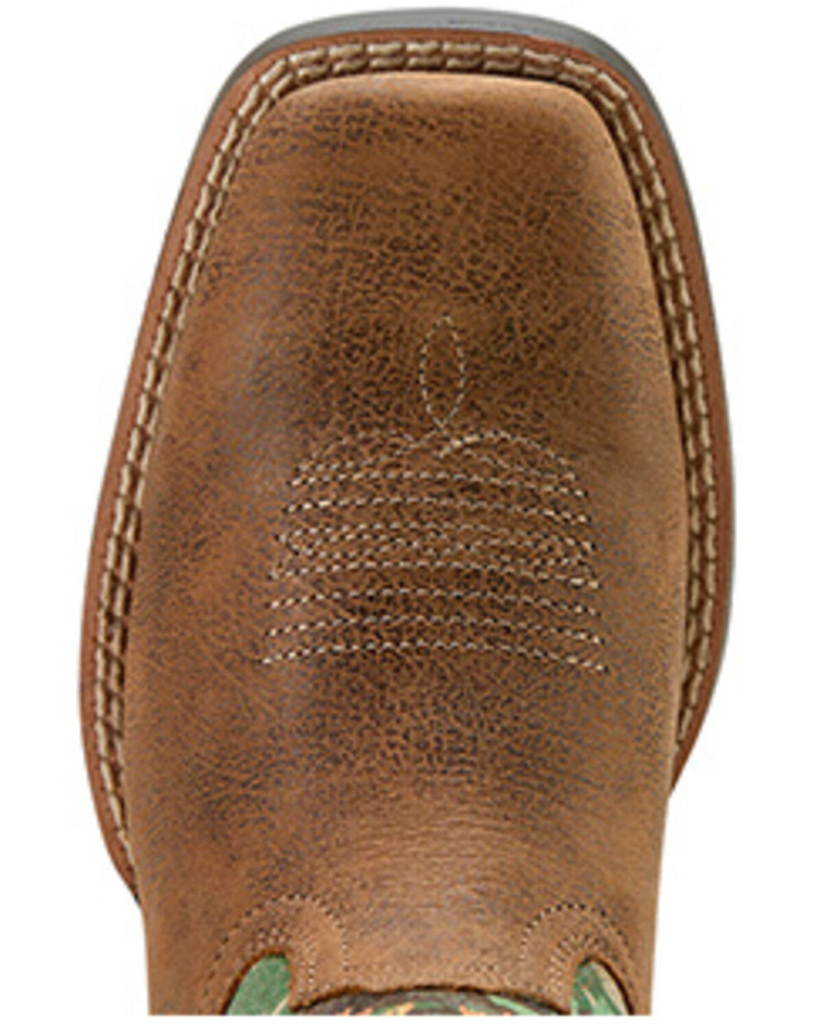 Image #4 - Ariat Boys' Quickdraw VentTek Camo Western Boots - Broad Square Toe, Tan, hi-res