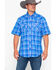 Image #5 - Wrangler 20X Men's Competition Advanced Comfort Plaid Print Short Sleeve Western Shirt, , hi-res