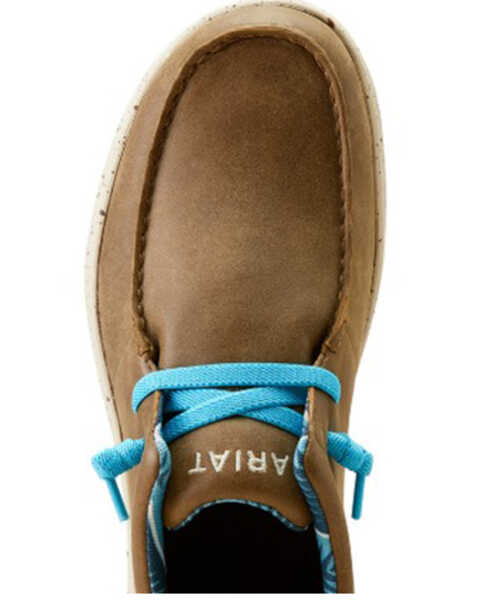 Image #4 - Ariat Men's Hilo Stretch Lace Casual Shoes - Moc Toe , Brown, hi-res