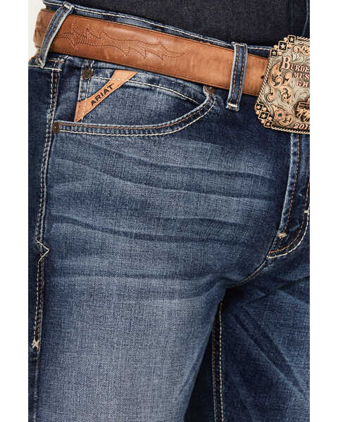 Image #2 - Ariat Men's M8 Modern Kai Slim Leg Stretch Denim Jeans, Blue, hi-res