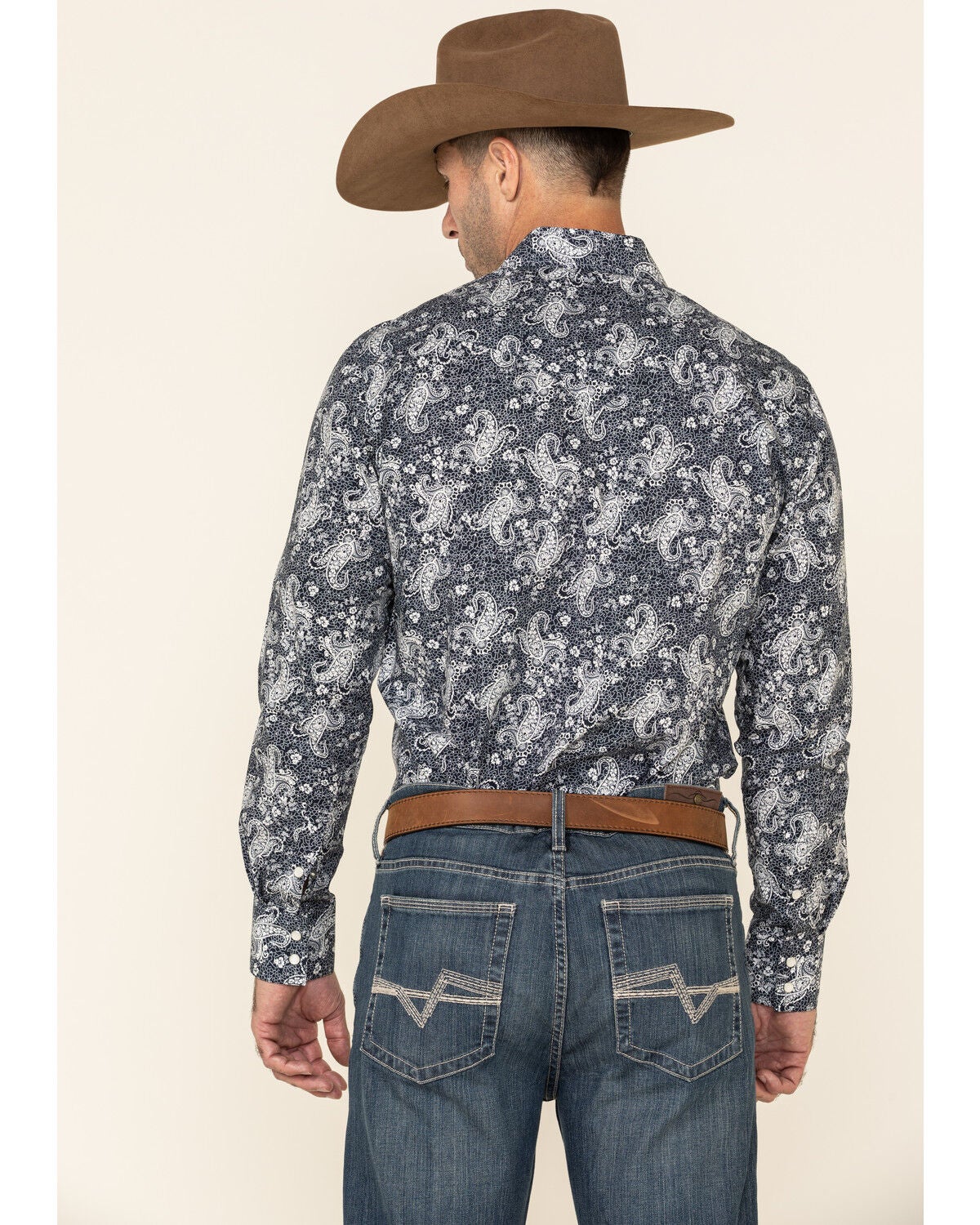 Image #5 - Rock & Roll Denim Men's Paisley Print Long Sleeve Western Shirt, , hi-res