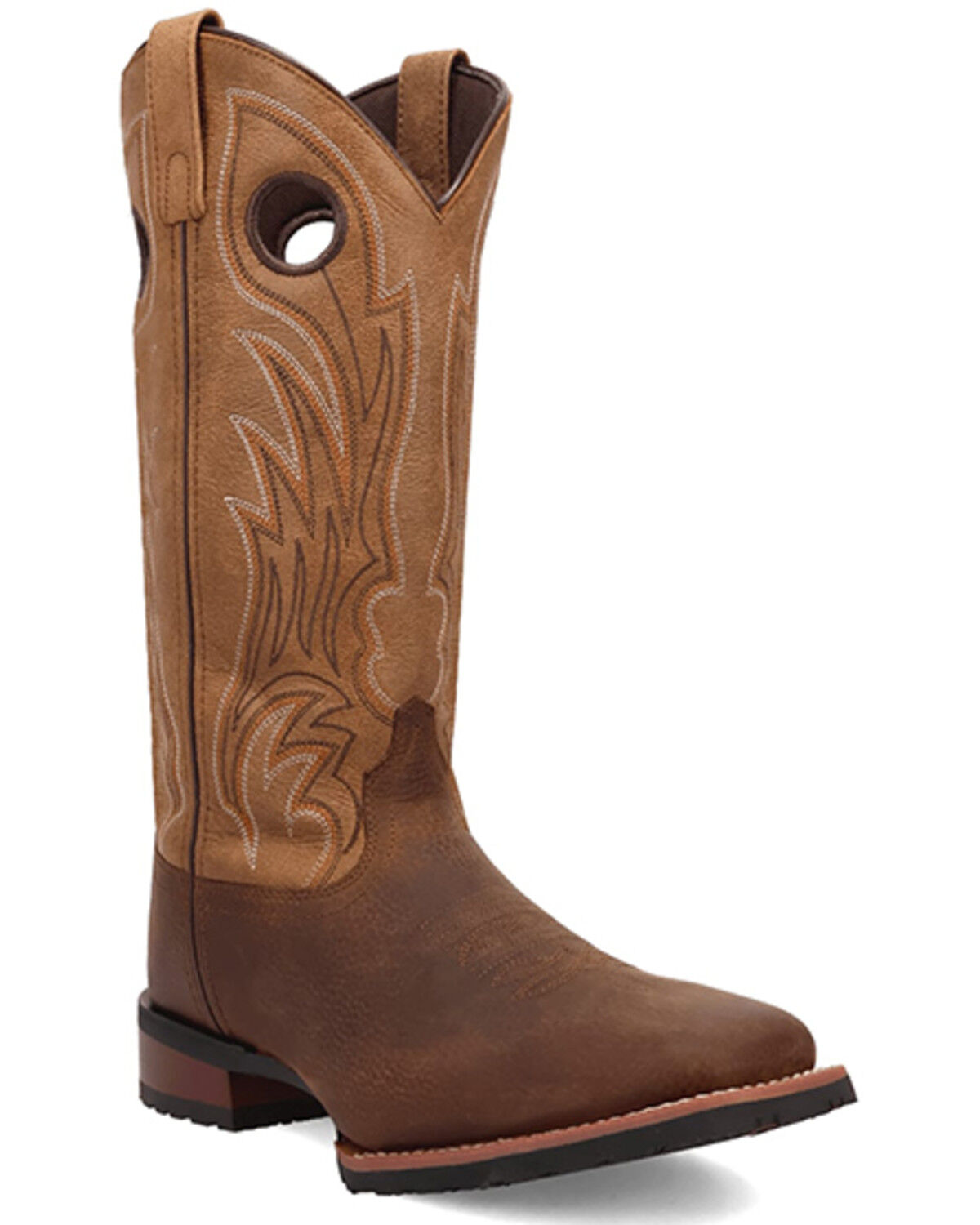 Image #1 - Laredo Men's Cullen Western Boots - Broad Square Toe, Brown, hi-res