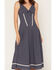 Image #3 - Cleo + Wolf Women's Plaid Print Sleeveless Midi Dress, Navy, hi-res