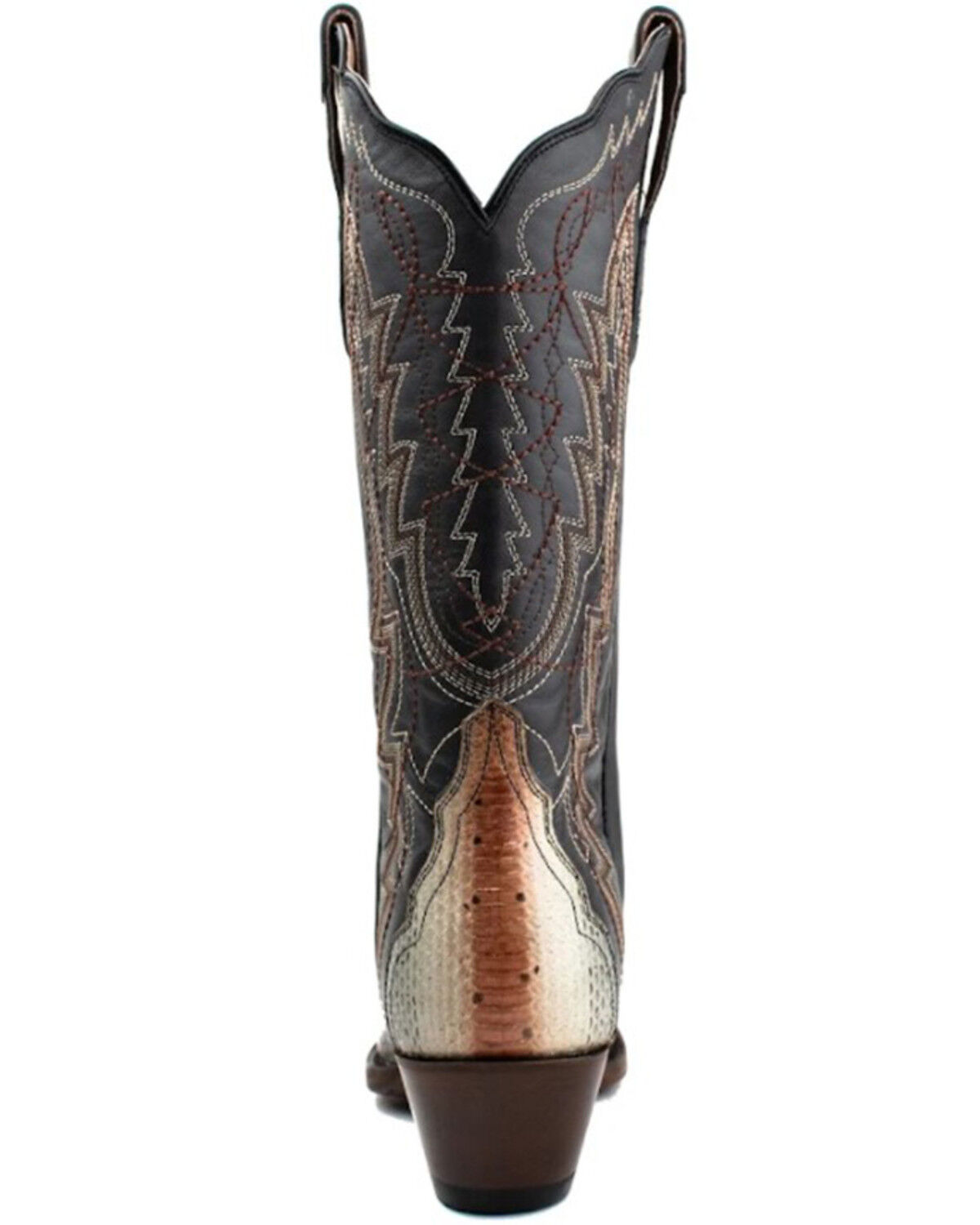 Image #5 - Dan Post Women's Zacatecas Exotic Watersnake Western Boots - Snip Toe, Grey, hi-res