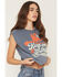 Image #2 - Country Deep Women's Keep Walkin' Graphic Muscle Tank, Navy, hi-res