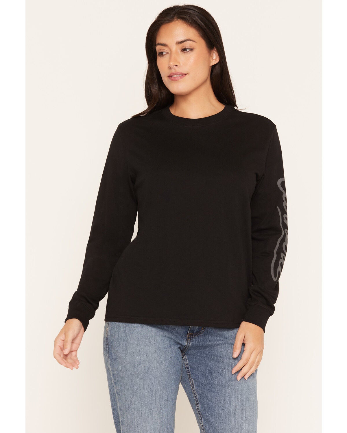 Carhartt Women's Irvine Loose Long Sleeve Work Shirt, Black, hi-res