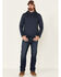 Image #2 - North River Men's Solid Modal Hooded Pullover, Blue, hi-res
