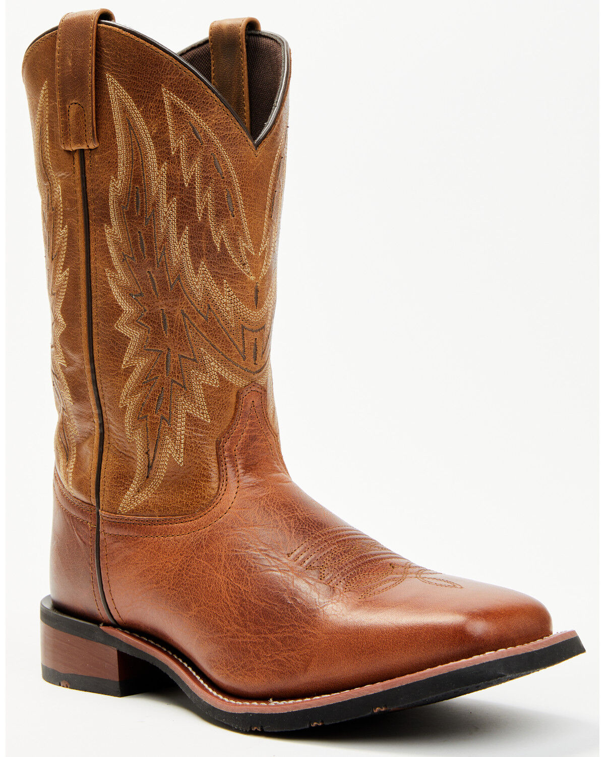Image #1 - Laredo Men's Orleans Western Boots - Broad Square Toe, Brown, hi-res