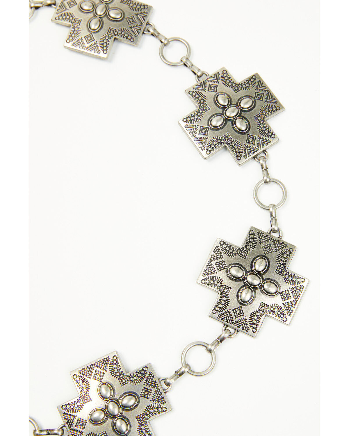 Image #3 - Shyanne Women's Remi Cross Chain Belt, Silver, hi-res