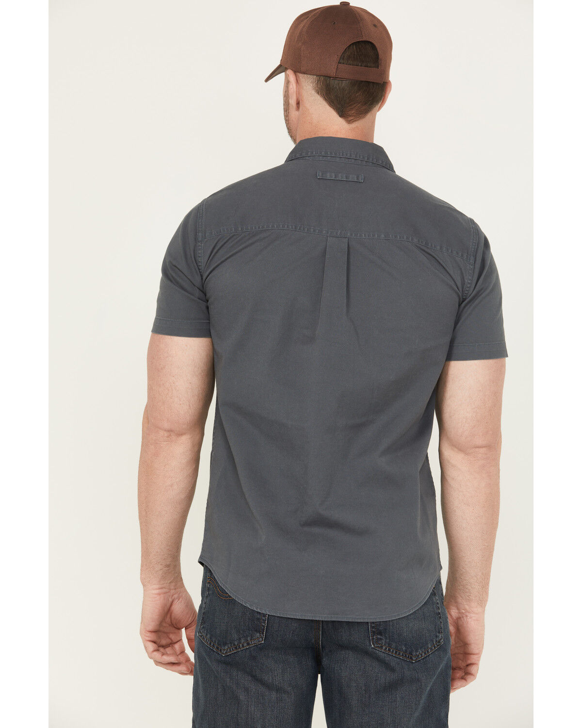 Image #4 - Thorogood Men's Stretch Utility Short Sleeve Button-Down Work Shirt, Slate, hi-res