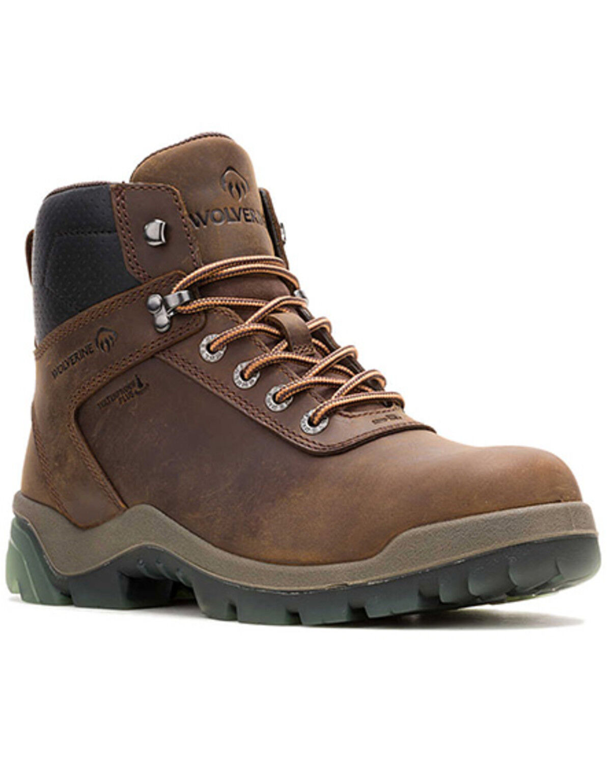 Image #1 - Wolverine Men's Vantage Hyprest 6" Carbonmax Waterproof Work Boots - Composite Toe, Dark Brown, hi-res