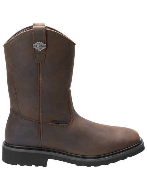 Image #2 - Harley Davidson Men's Altman Waterproof Western Work Boots - Soft Toe, Brown, hi-res