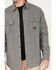 Image #3 - Hawx Men's Channel Quilted Flannel Button-Down Shirt Jacket, Grey, hi-res