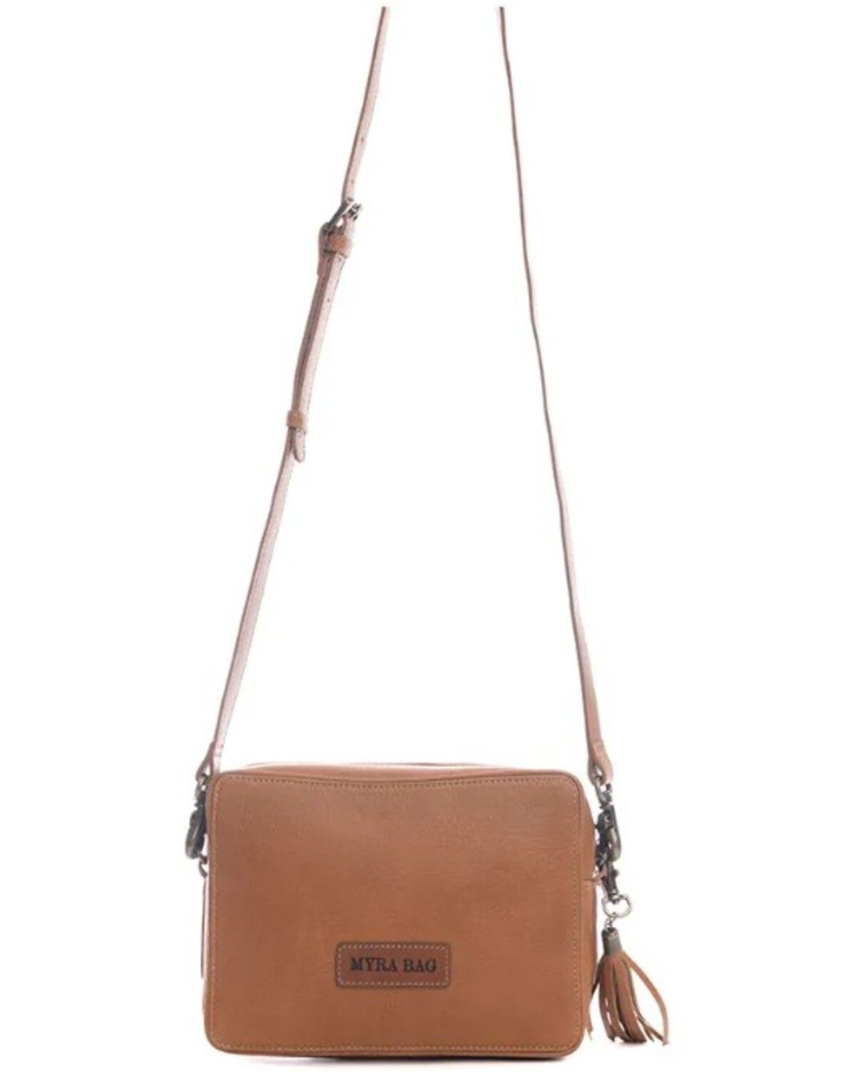 Image #3 - Myra Bag Women's Age Of The Steer Hand Tooled Crossbody Bag, Brown, hi-res