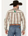 Image #4 - Cowboy Hardware Men's Mexico Gradient Plaid Print Long Sleeve Button Down Western Shirt , Brown, hi-res