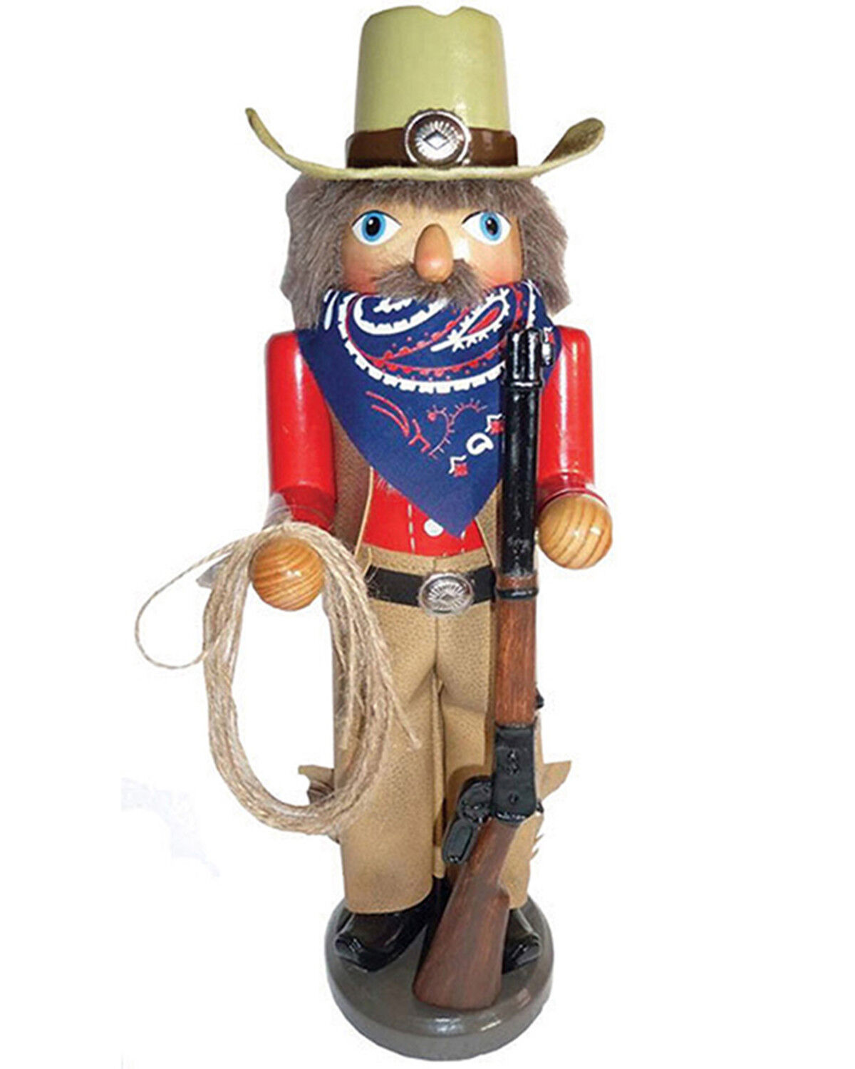 Image #1 - Santa's Workshop 14.5" Home on the Range Nutcracker, Beige, hi-res