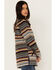 Image #2 - Cruel Girl Women's Serape Stripe Western Button-Down Shacket, Black, hi-res