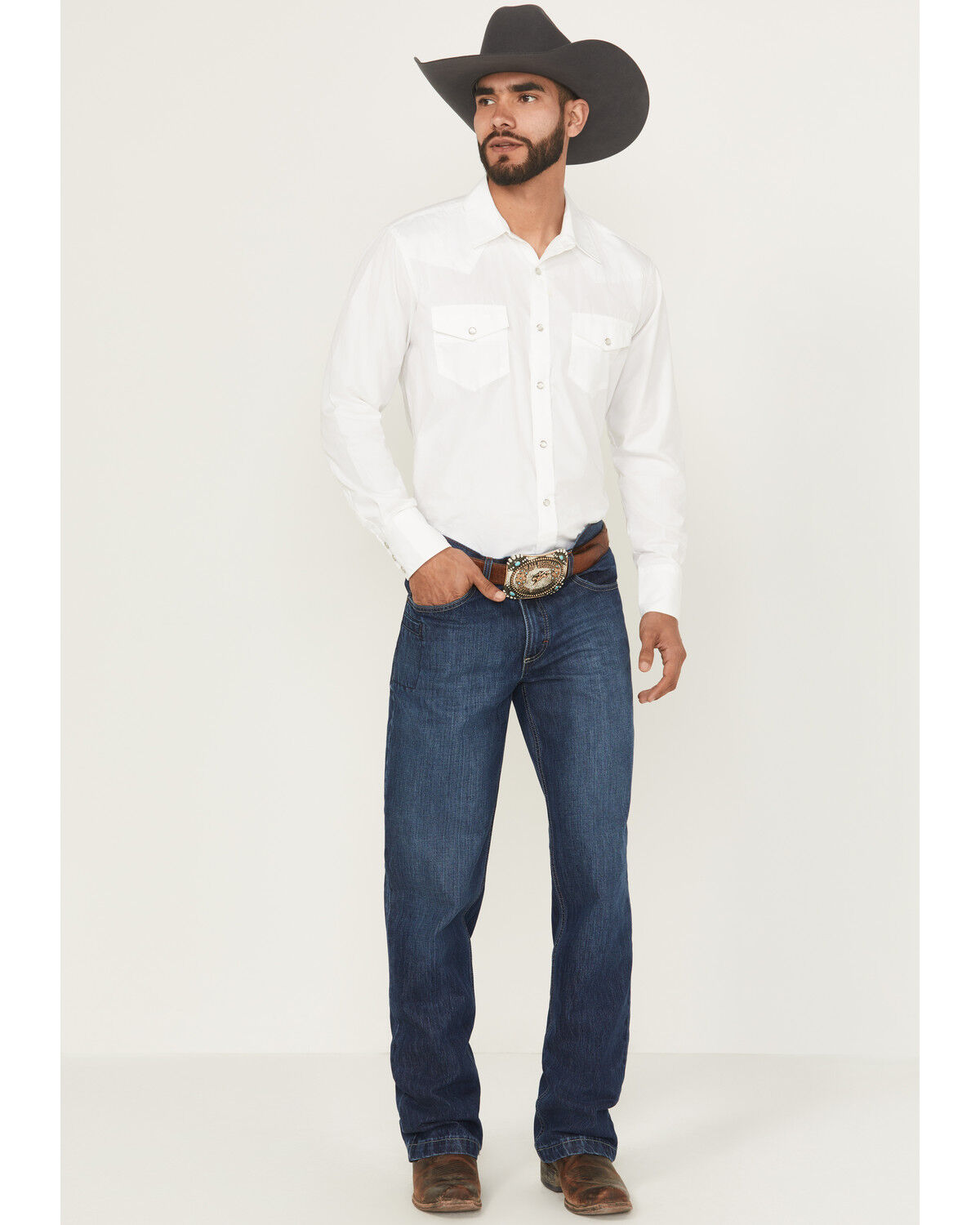 Image #1 - Kimes Ranch Men's Raw Dillon Low Relaxed Bootcut Jeans, Blue, hi-res