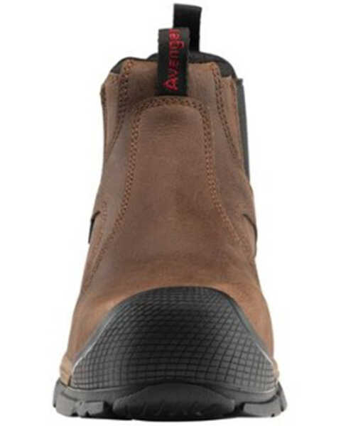 Image #4 - Avenger Men's Ripsaw Romeo Waterproof Pull On Chelsea Work Boots - Alloy Toe, Brown, hi-res