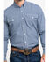 Roper Men's Amarillo Meadow Mini Check Plaid Long Sleeve Western Shirt , Blue, hi-res