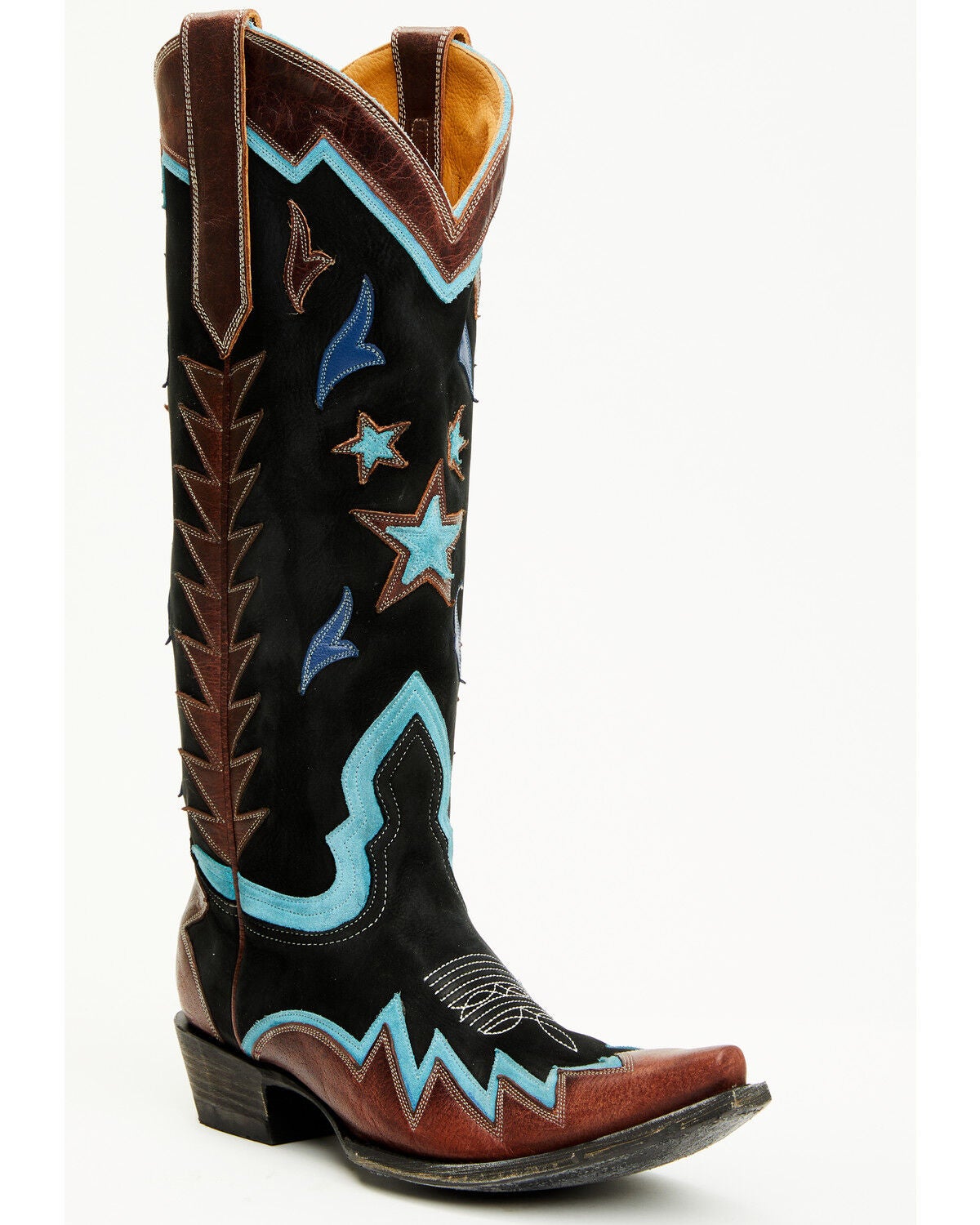 Old Gringo Women's Headliner Outlay Tall Western Boots - Snip Toe, Black, hi-res