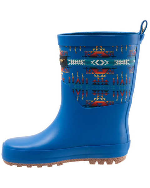 Image #3 - Pendleton Boys' Pilot Rock Mid Rain Boots - Round Toe, Blue, hi-res