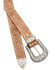 Image #2 - Shyanne Women's 3pc Floral Embossed Buckle Belt, Tan, hi-res