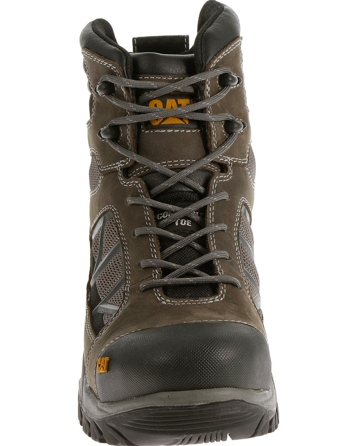 Image #4 - CAT Men's Compressor 6" Waterproof Work Boots - Composite Toe, Grey, hi-res