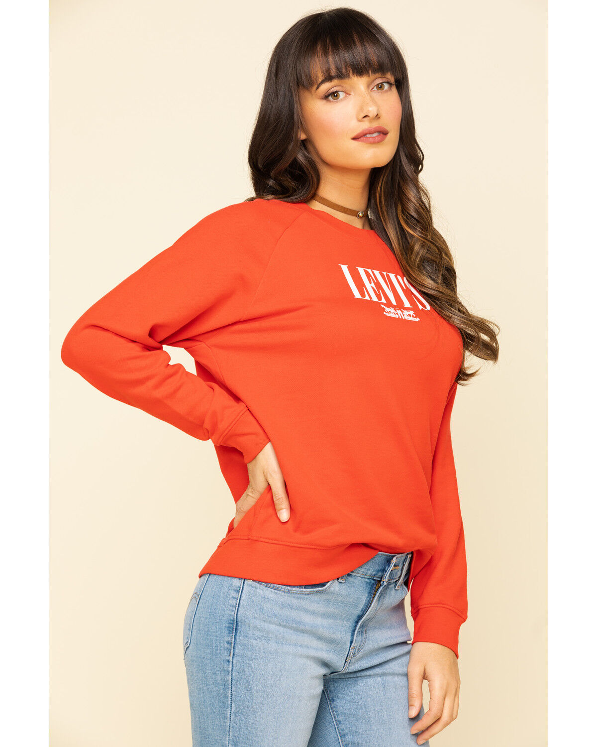 levi's red sweatshirt womens