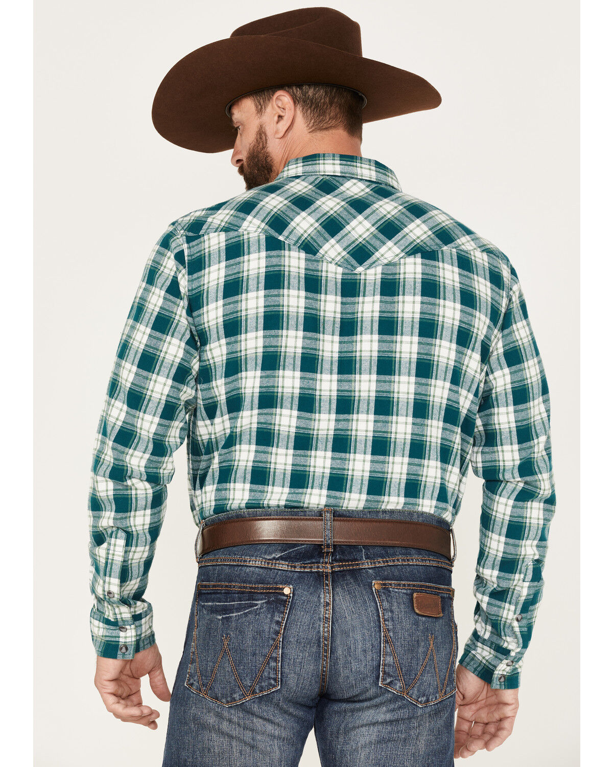 Image #4 - Cody James Men's Poway Plaid Print Snap Western Flannel Shirt, , hi-res