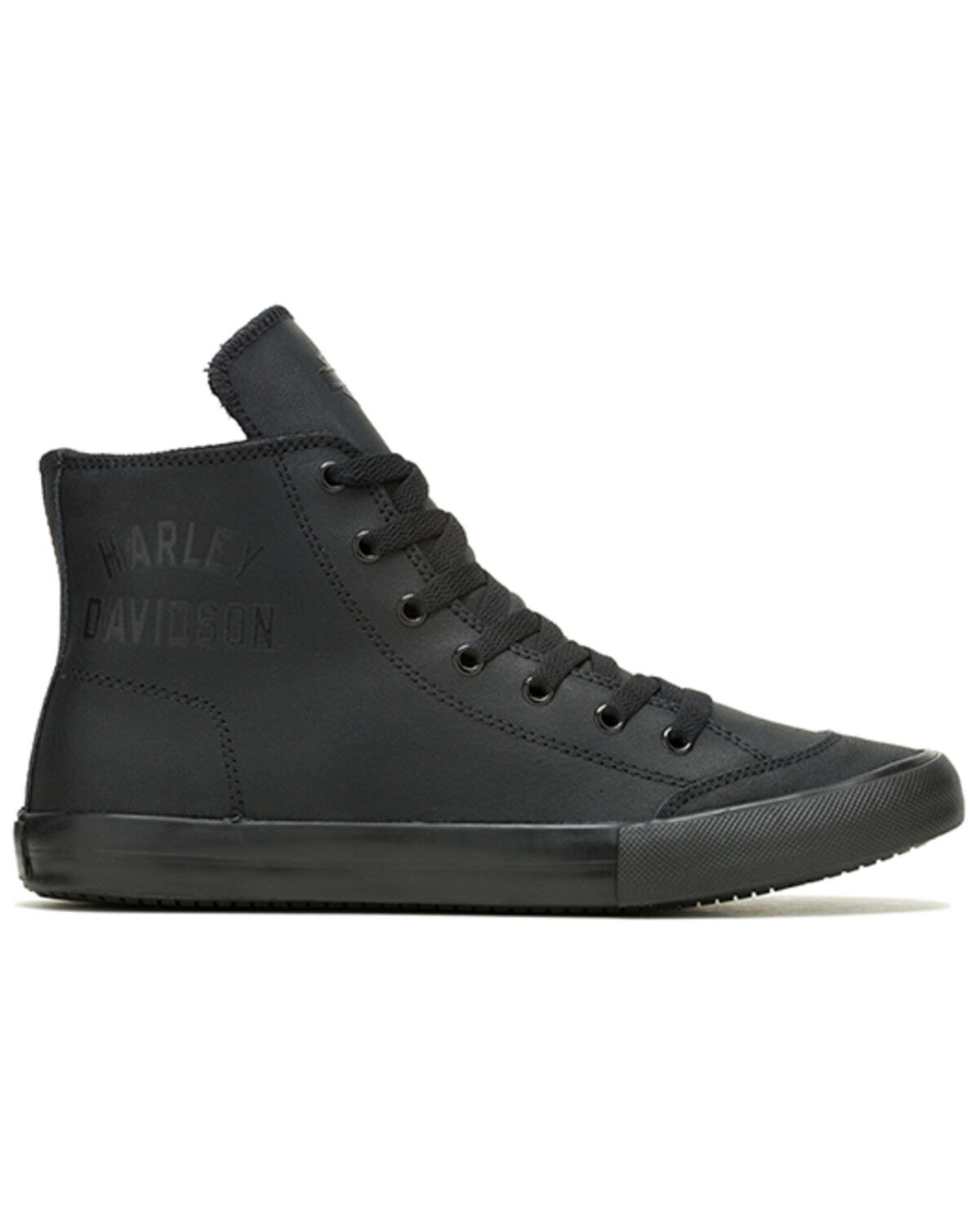 Image #2 - Harley Davidson Men's Nathan Motorcycle Sneakers, Black, hi-res