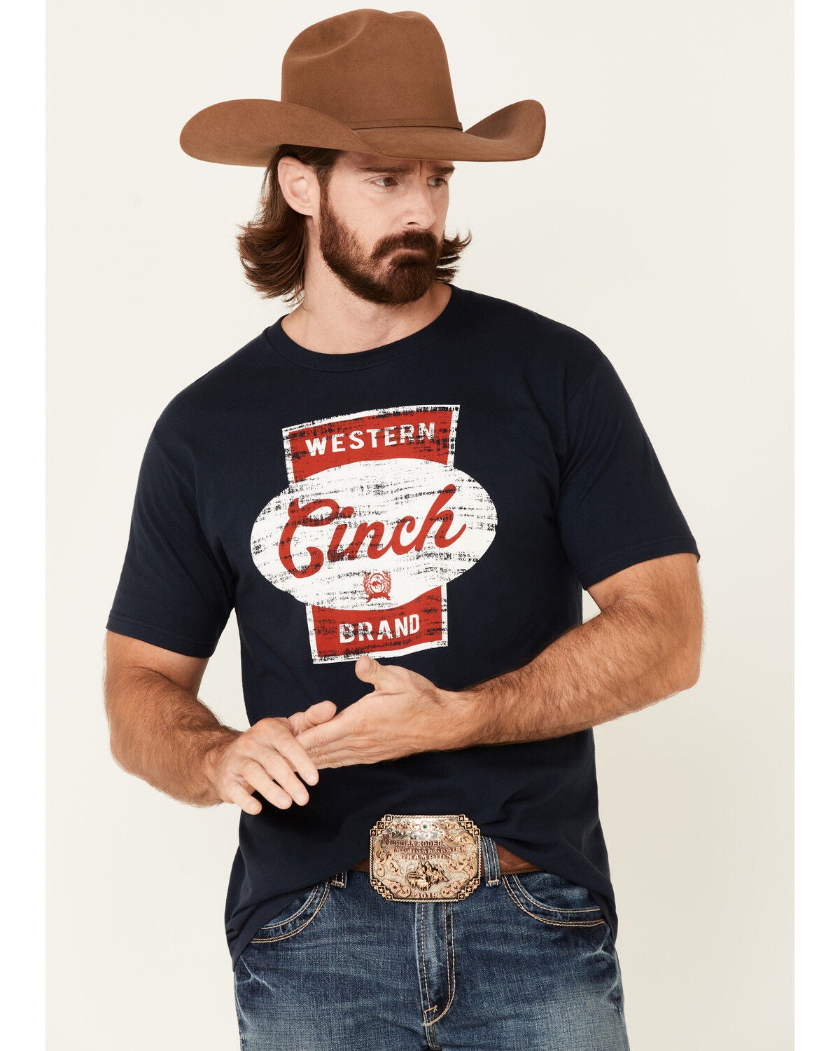 Navy Vintage Logo Short Sleeve T-Shirt 