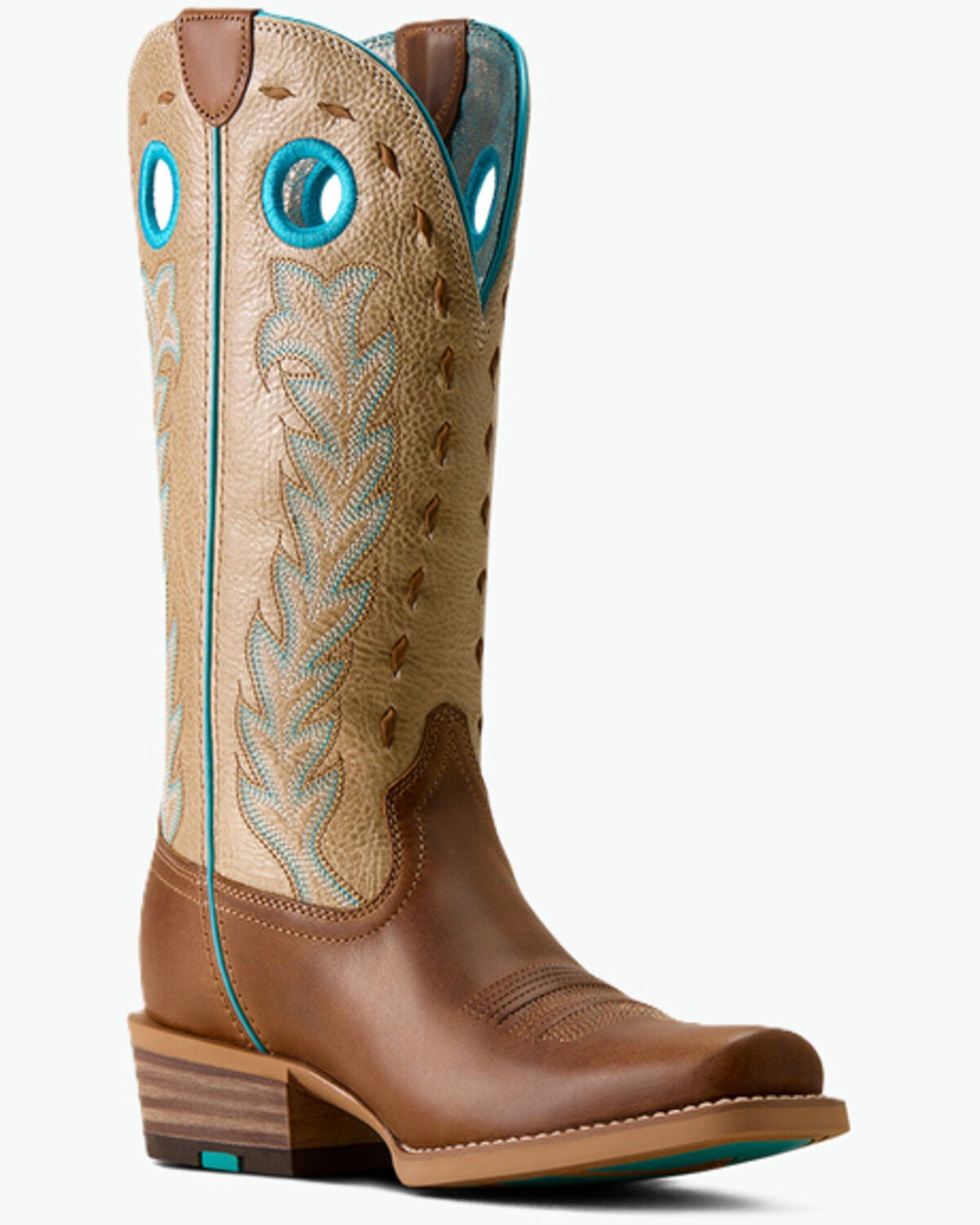 Ariat Women's Lucera Performance Western Boots - Square toe, Brown, hi-res