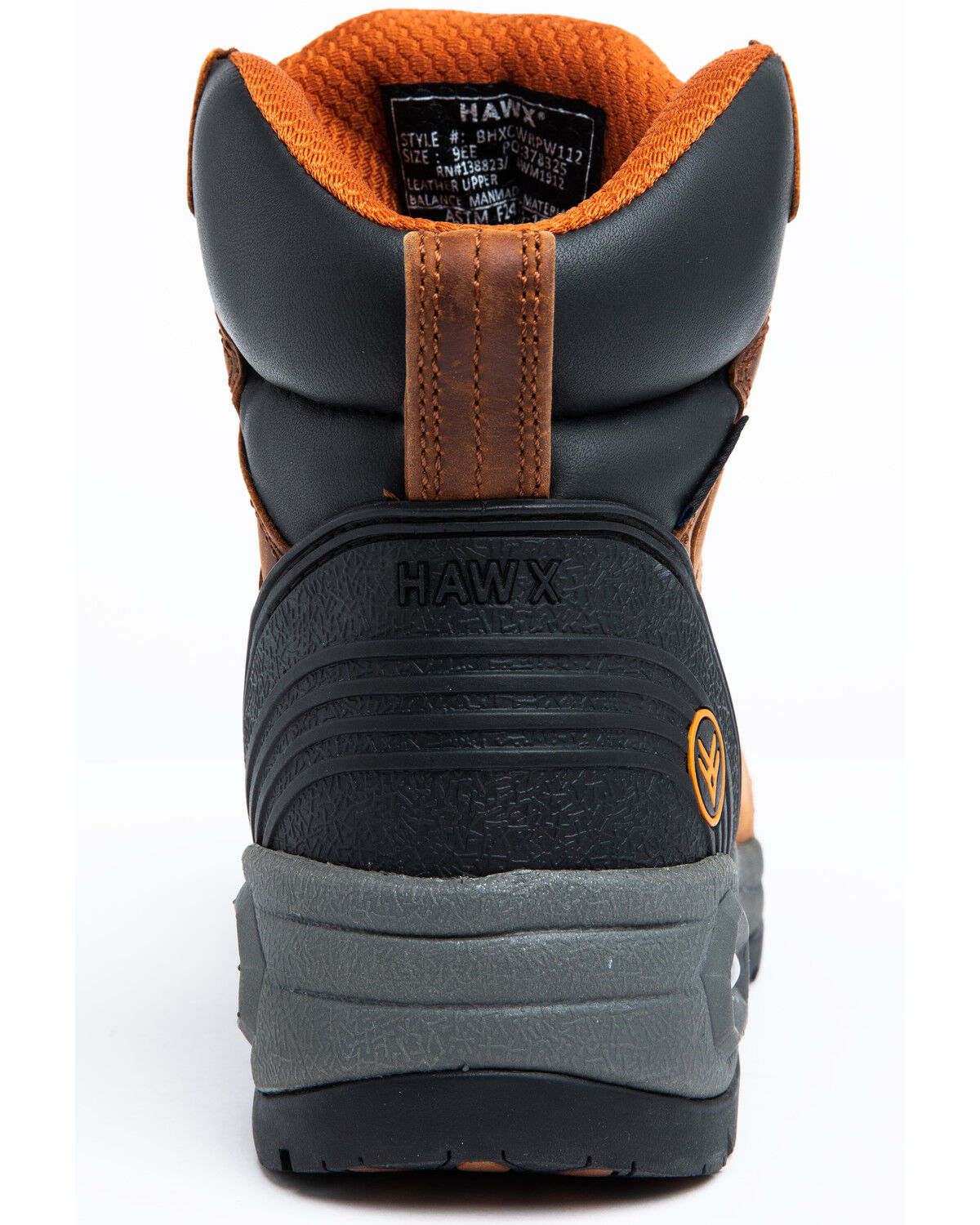 Image #5 - Hawx Men's 6" Lace-To-Toe Work Boots - Soft Toe, Rust Copper, hi-res